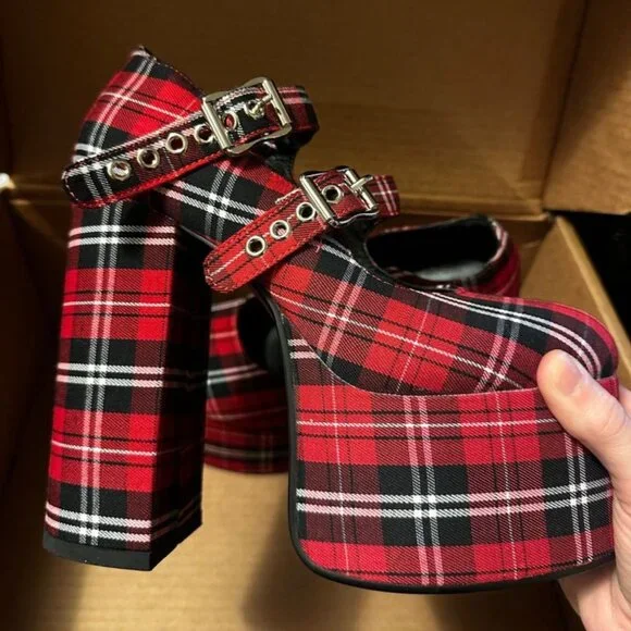 Dolls Kill/Current Mood "Hate To Love Platform Mary Janes" - Picture 3 of 7